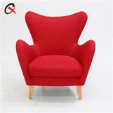 Gestoffeerde stoffen fauteuil